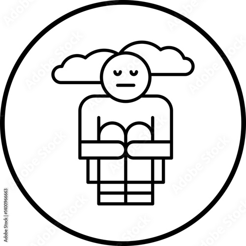 Hoplessness icon single vector illustration