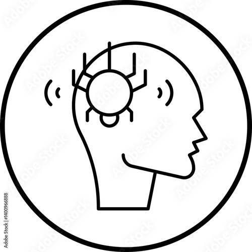 Phobia icon single vector illustration