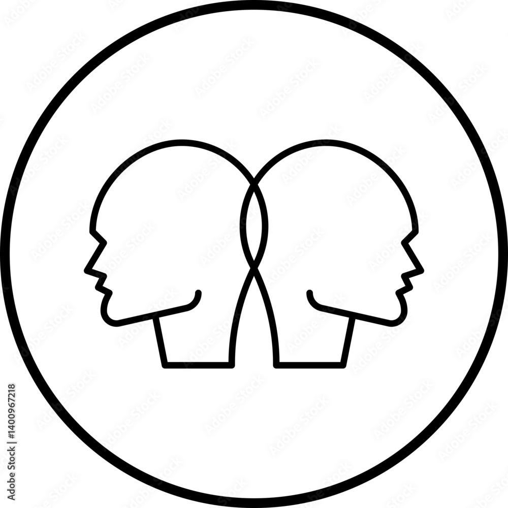 Bipolar Disorder icon single vector illustration Bipolar Disorder icon single vector illustration