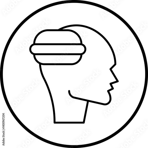 Binge Eating icon single vector illustration