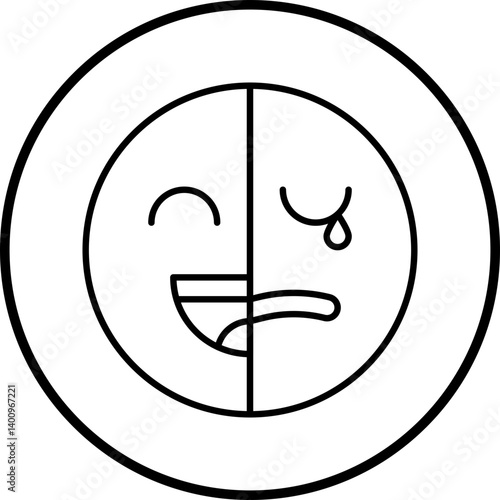 Bipolar icon single vector illustration