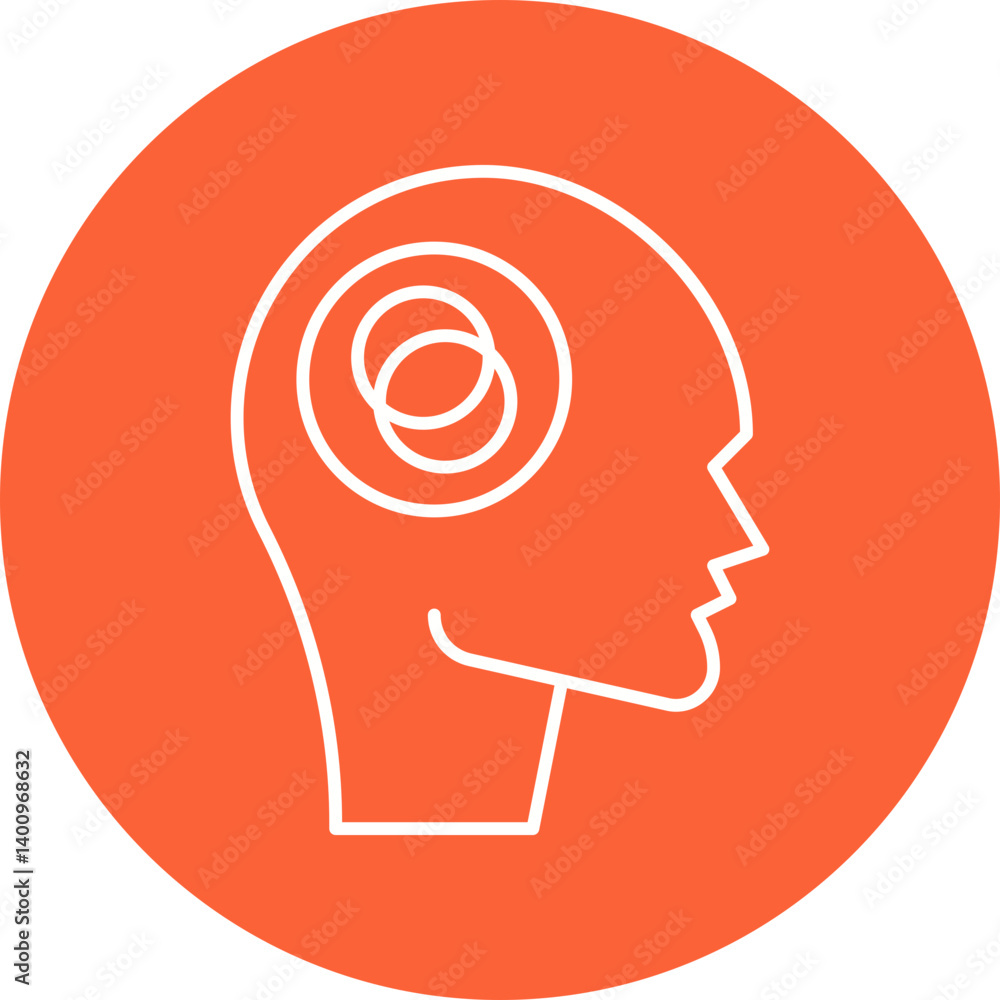 Anxiety Disorder icon single vector illustration Anxiety Disorder icon single vector illustration