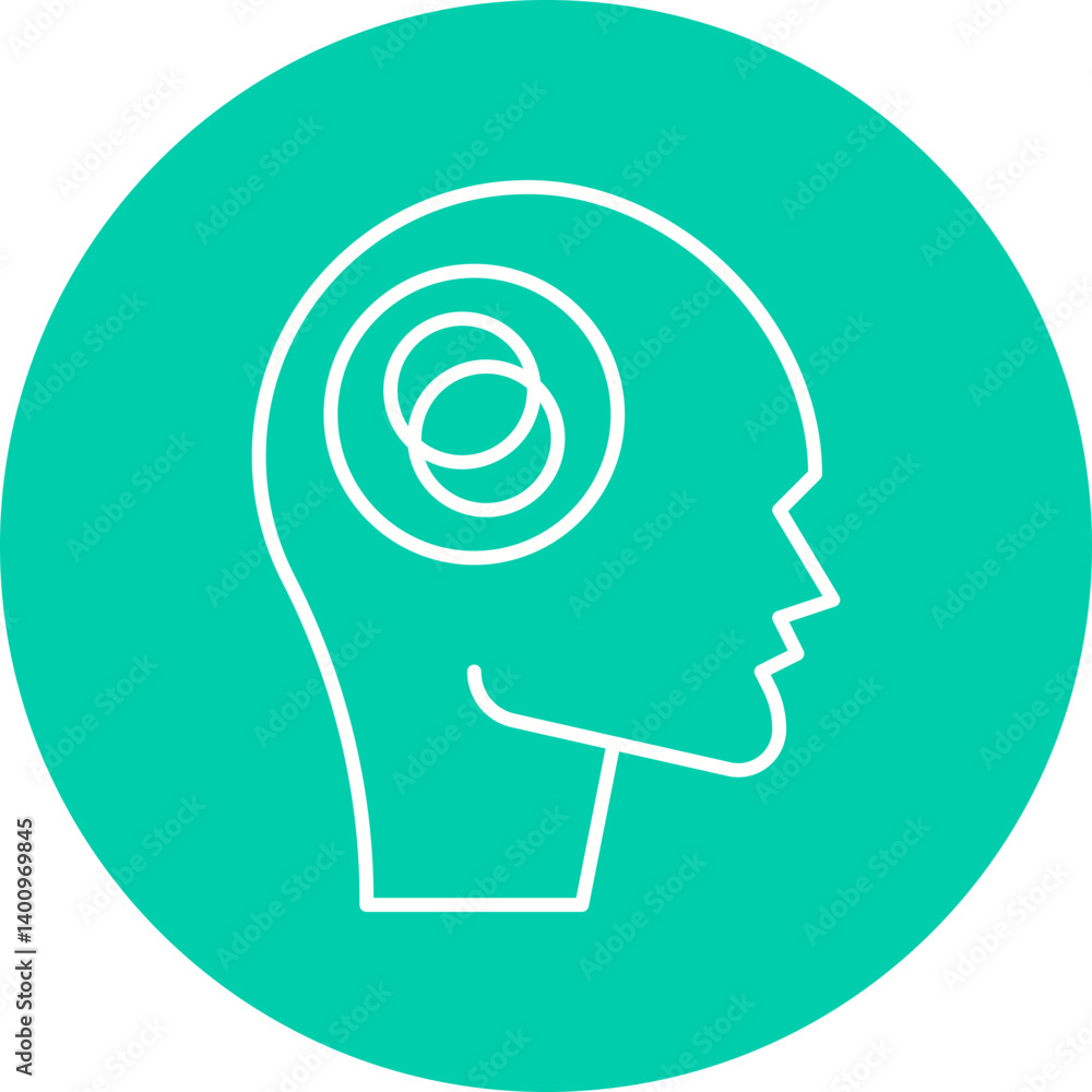 Anxiety Disorder icon single vector illustration Anxiety Disorder icon single vector illustration