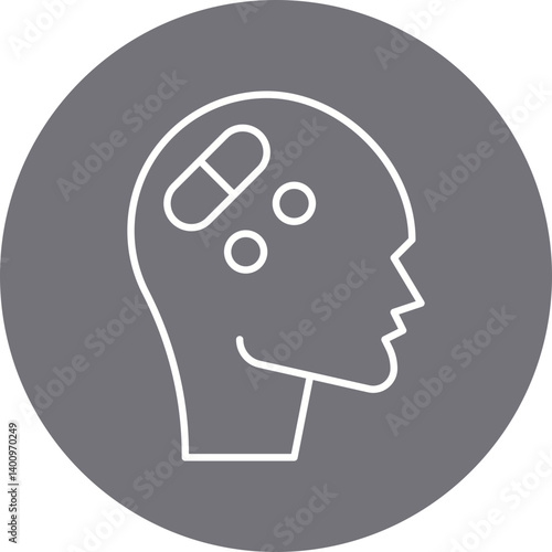 Drug Addiction icon single vector illustration