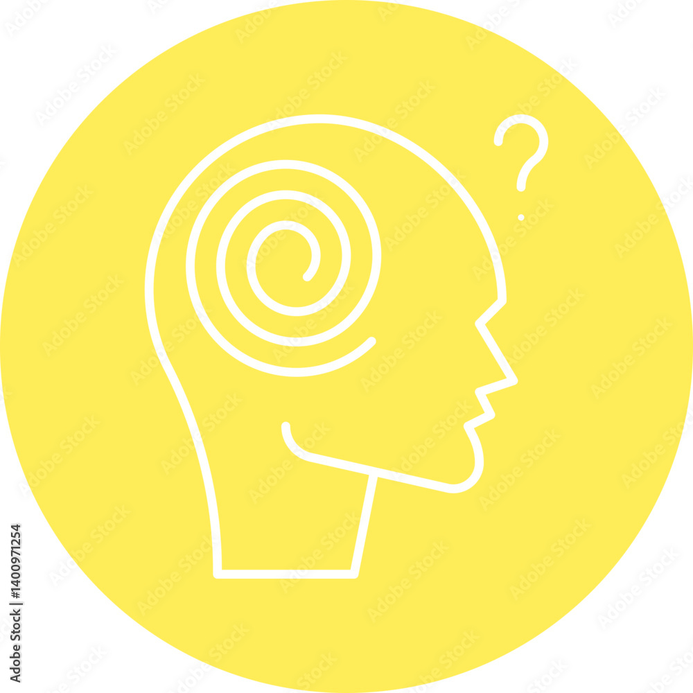 Hallucination icon single vector illustration Hallucination icon single vector illustration