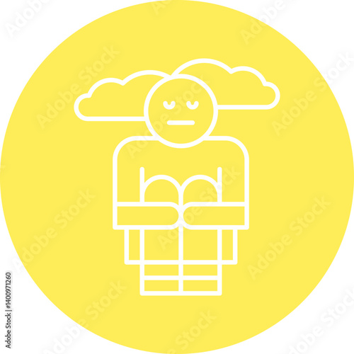Hoplessness icon single vector illustration