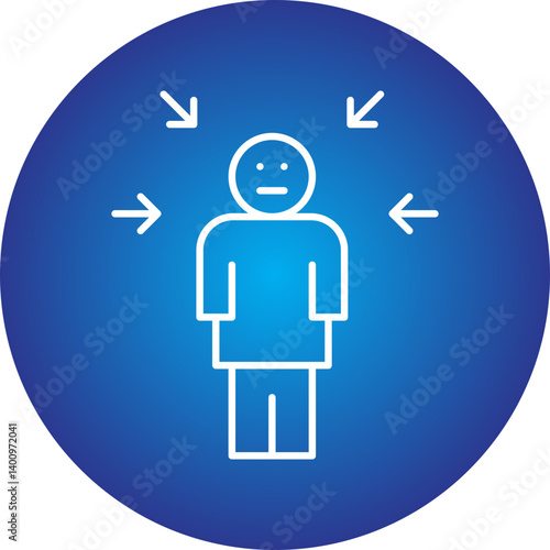 Guilt icon single vector illustration