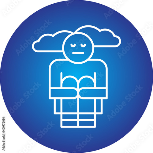 Hoplessness icon single vector illustration