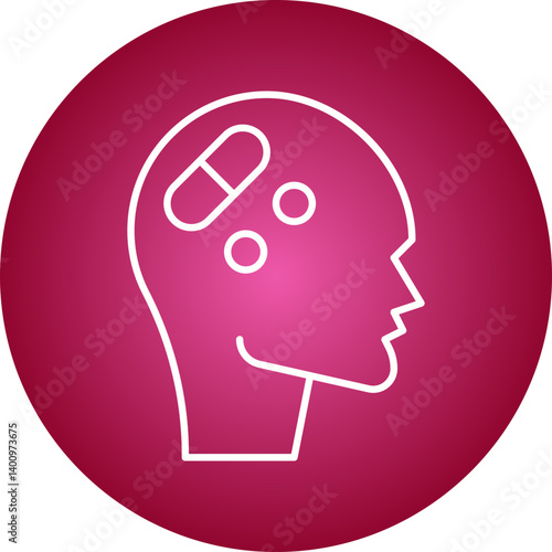 Drug Addiction icon single vector illustration