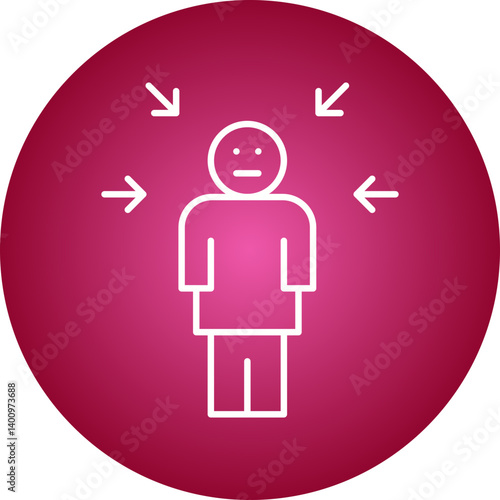 Guilt icon single vector illustration