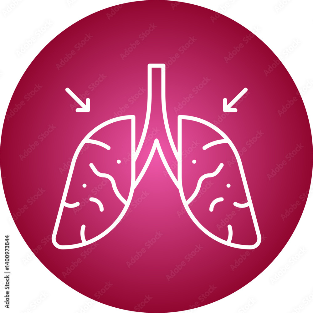 Lungs icon single vector illustration Lungs icon single vector illustration