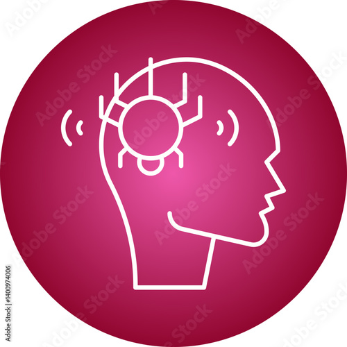 Phobia icon single vector illustration