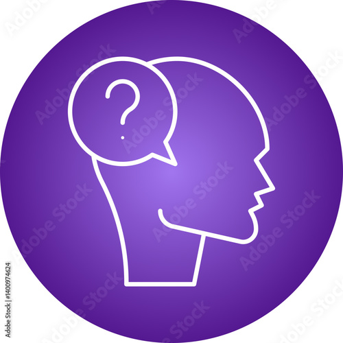 Confusion icon single vector illustration