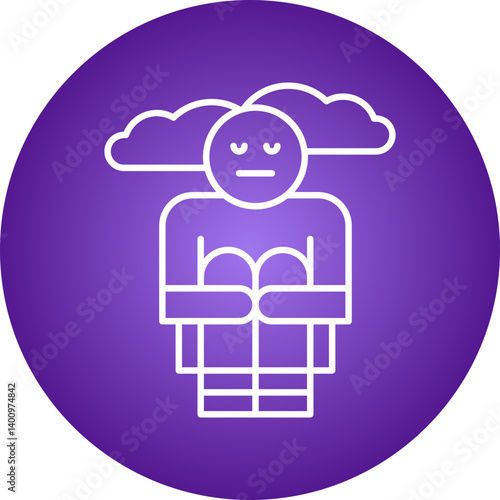 Hoplessness icon single vector illustration