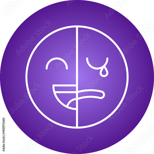 Bipolar icon single vector illustration