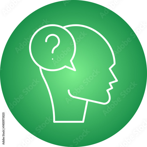 Confusion icon single vector illustration