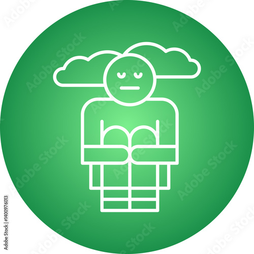 Hoplessness icon single vector illustration
