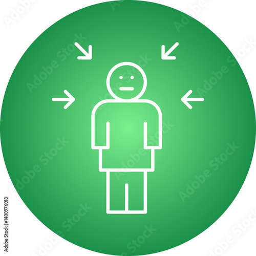Guilt icon single vector illustration