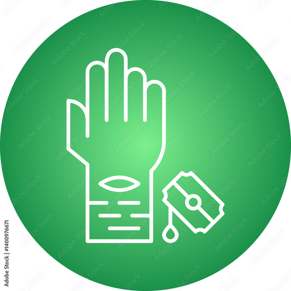 Self Harm icon single vector illustration Self Harm icon single vector illustration