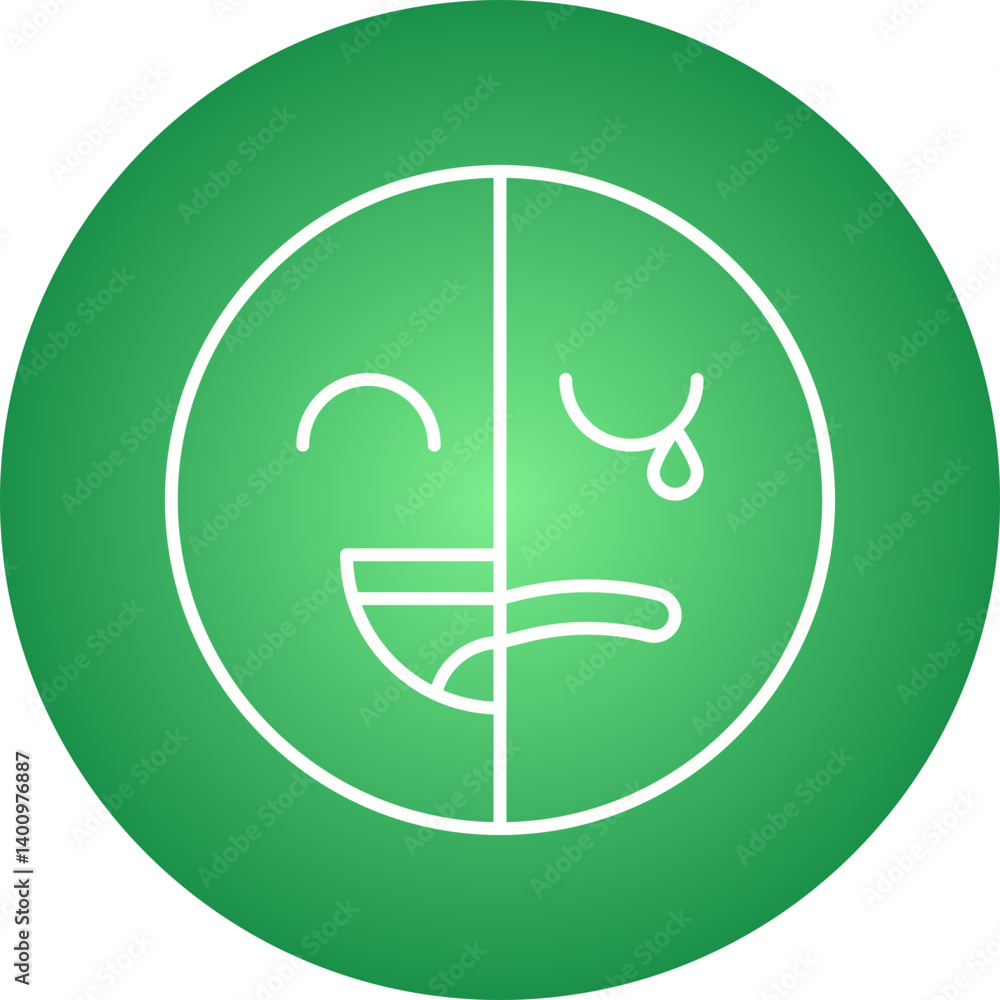 Obraz premium Bipolar icon single vector illustration