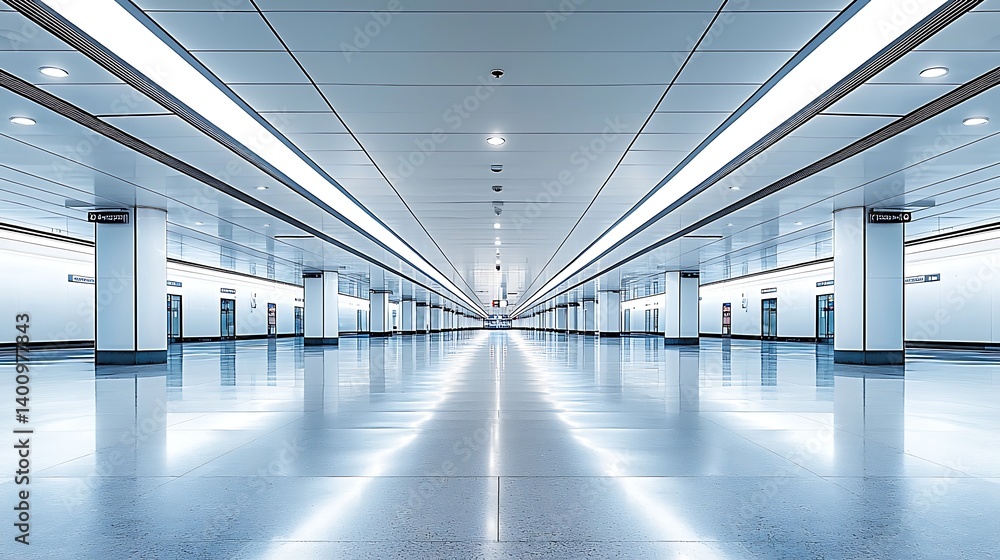 Obraz premium Modern Corridor Interior Architecture Design