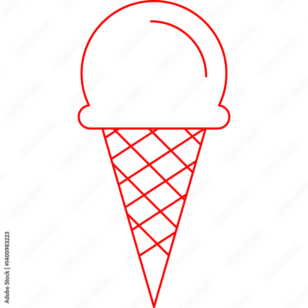 Ice Cream icon single vector illustration Ice Cream icon single vector illustration