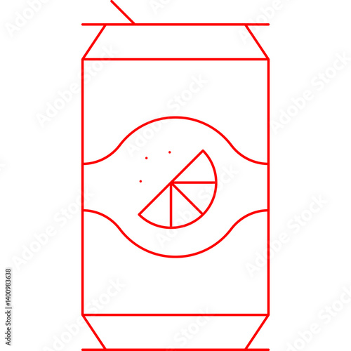 Soda icon single vector illustration