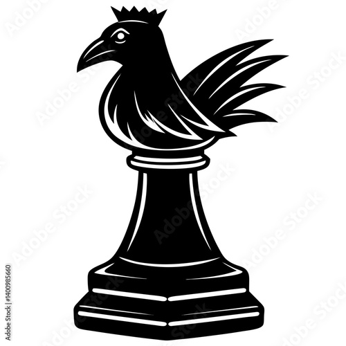 Rook chess piece icon silhouette