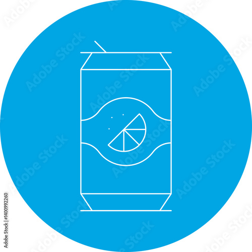 Soda icon single vector illustration