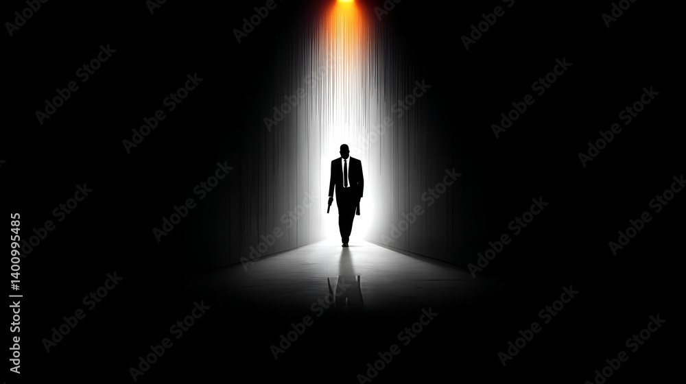 silhouette of a man silhouette of a man