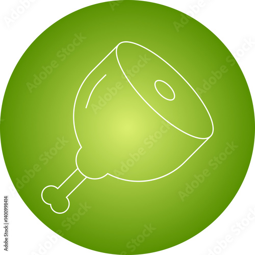 Meat icon single vector illustration