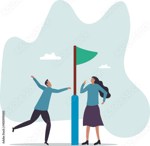 Red flag warning to be careful for business or economic disaster, advice, notice or caution, attention or alert for threat.character for design.