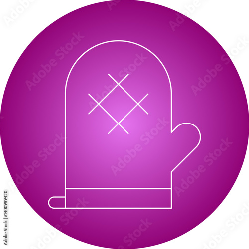 Mitts icon single vector illustration