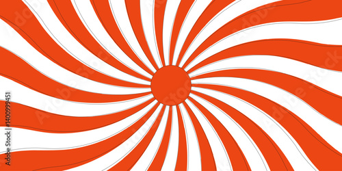 Abstract colorful with Sun ray radial beam sunrise. Funky ray elements, circle motifs. Sunset light retro design Swirling pattern background with Vortex starburst spiral twirl strips. Spiral radial .