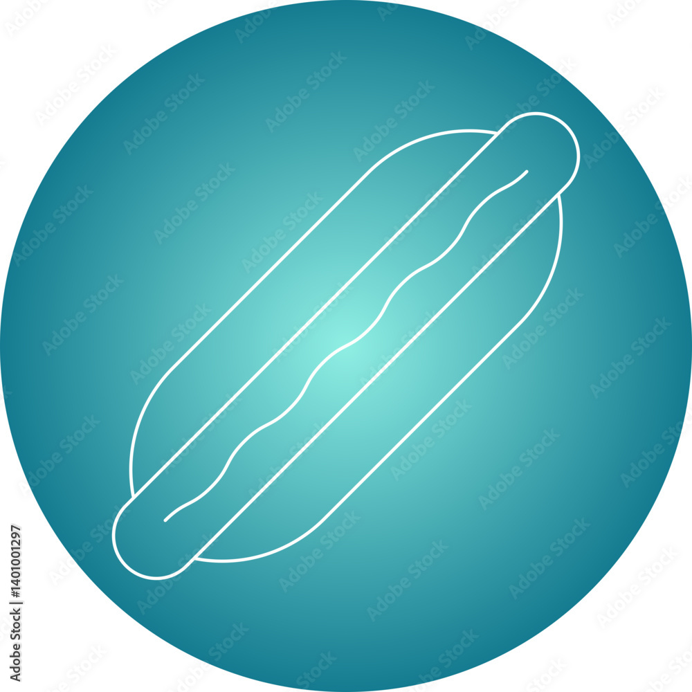 Hot Dog icon single vector illustration Hot Dog icon single vector illustration