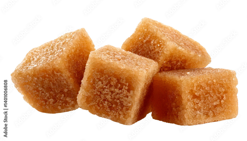 brown sugar cubes isolated on white background brown sugar cubes isolated on white background