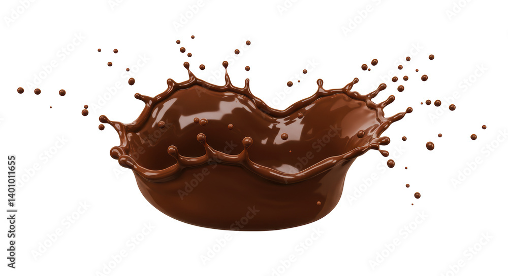 Isolated Chocolate Splash Isolated Chocolate Splash