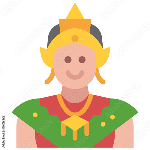 dancer flat icon