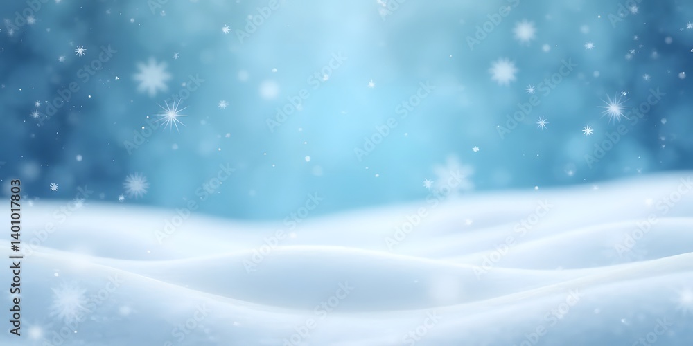 close up serene winter landscape with gentle snow-covered hills soft blue sky falling snowflakes calming atmosphere close up serene winter landscape with gentle snow-covered hills soft blue sky falling snowflakes calming atmosphere