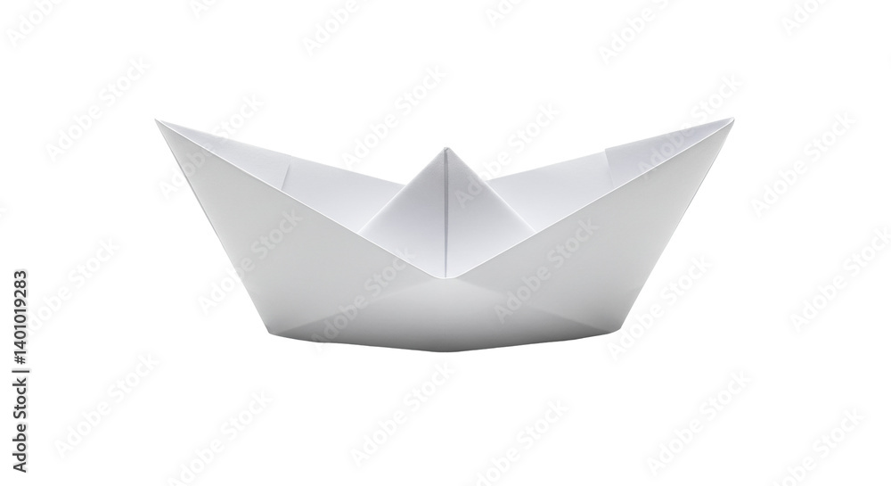 Isolated Paper Boat Isolated Paper Boat