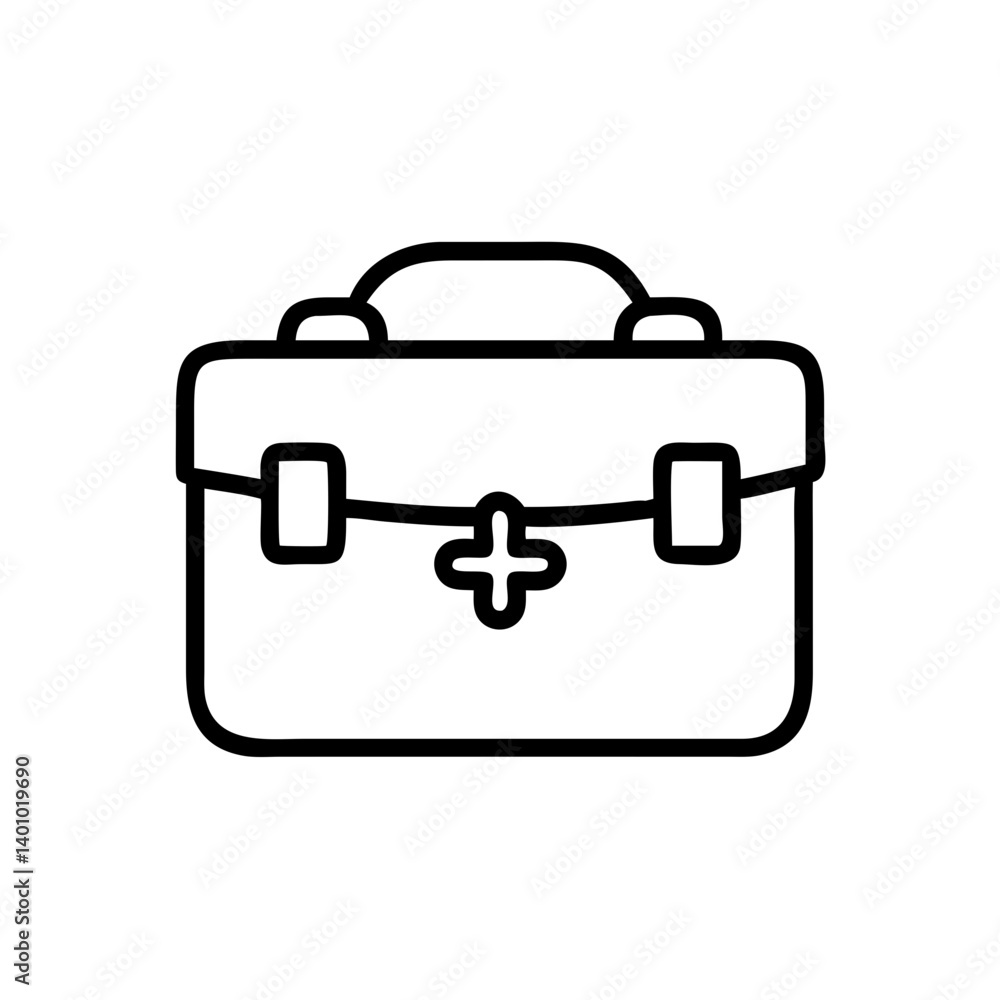 Icon of a doctorchest / first aid kit Icon of a doctorchest / first aid kit