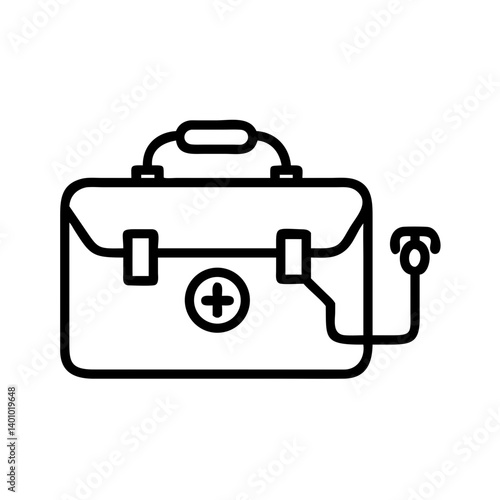 Icon of a doctorchest / first aid kit