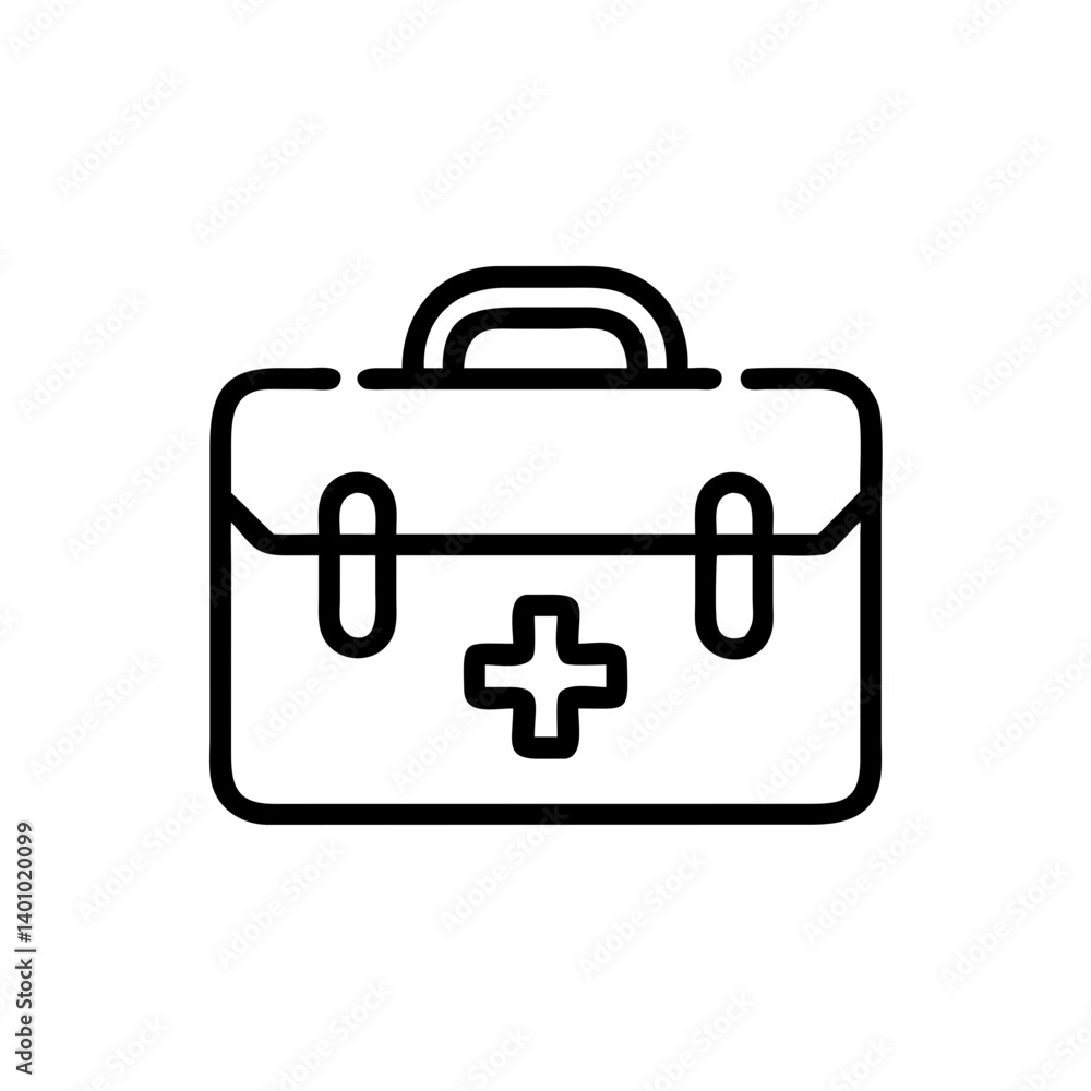 Icon of a doctorchest / first aid kit Icon of a doctorchest / first aid kit