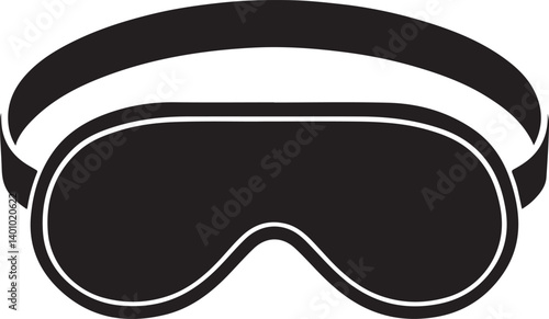 Comfort sleeping mask icon Simple illustration of comfort sleeping mask vector icon for web design isolated on white background
