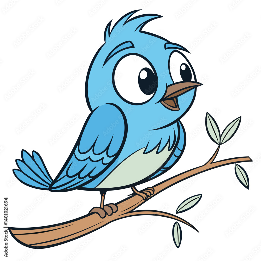 blue bird on branch blue bird on branch