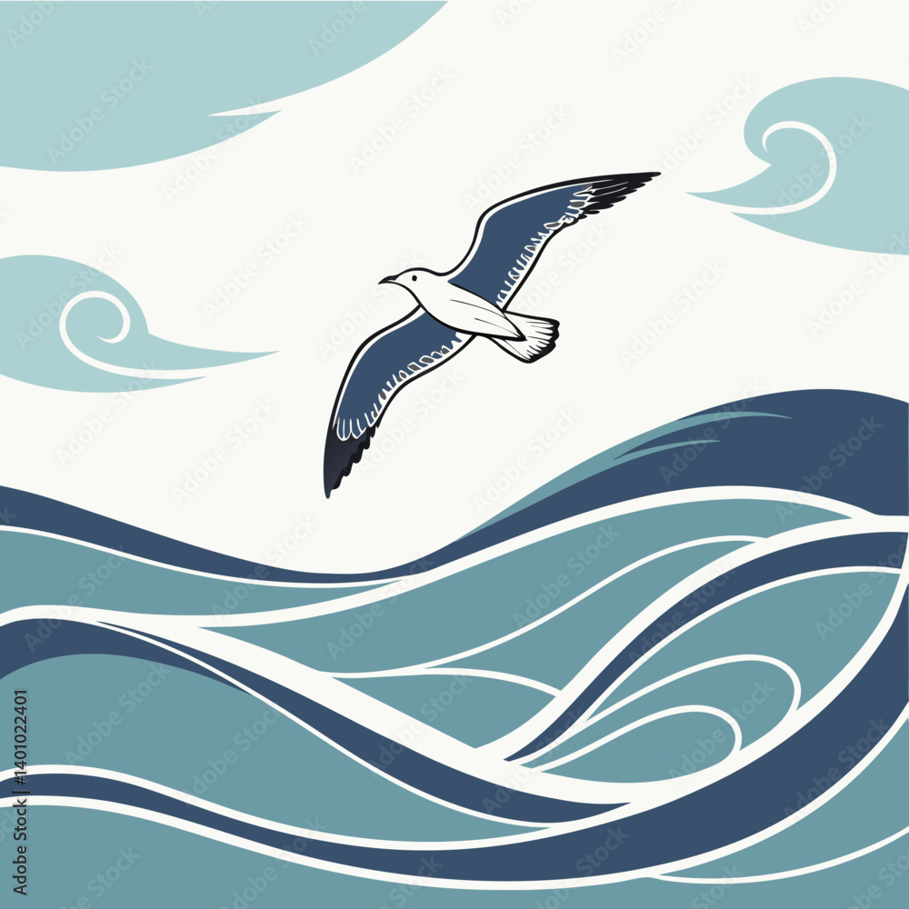 Fototapeta premium vector illustration of a whale