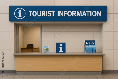 a tourist information center located inside a public transit facility