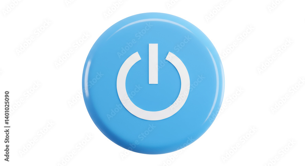 Isolated Power Button Isolated Power Button