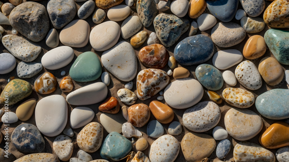 stones on the beach stones on the beach