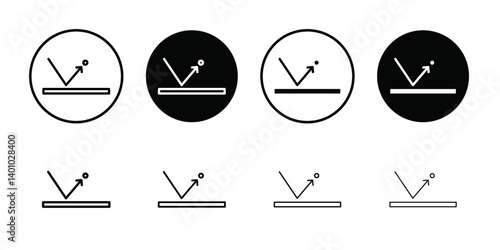 rebound icon Vector flat thin line illustration